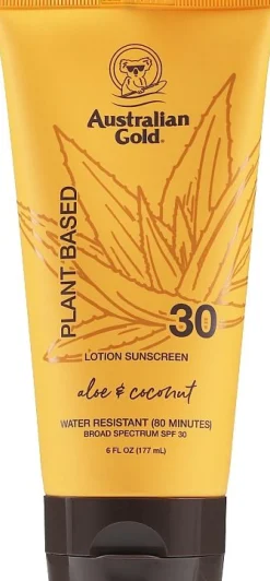 Australian Gold Plant Based Aloe & Coconut Lotion Sunscreen SPF30 177ml Water Resistant
