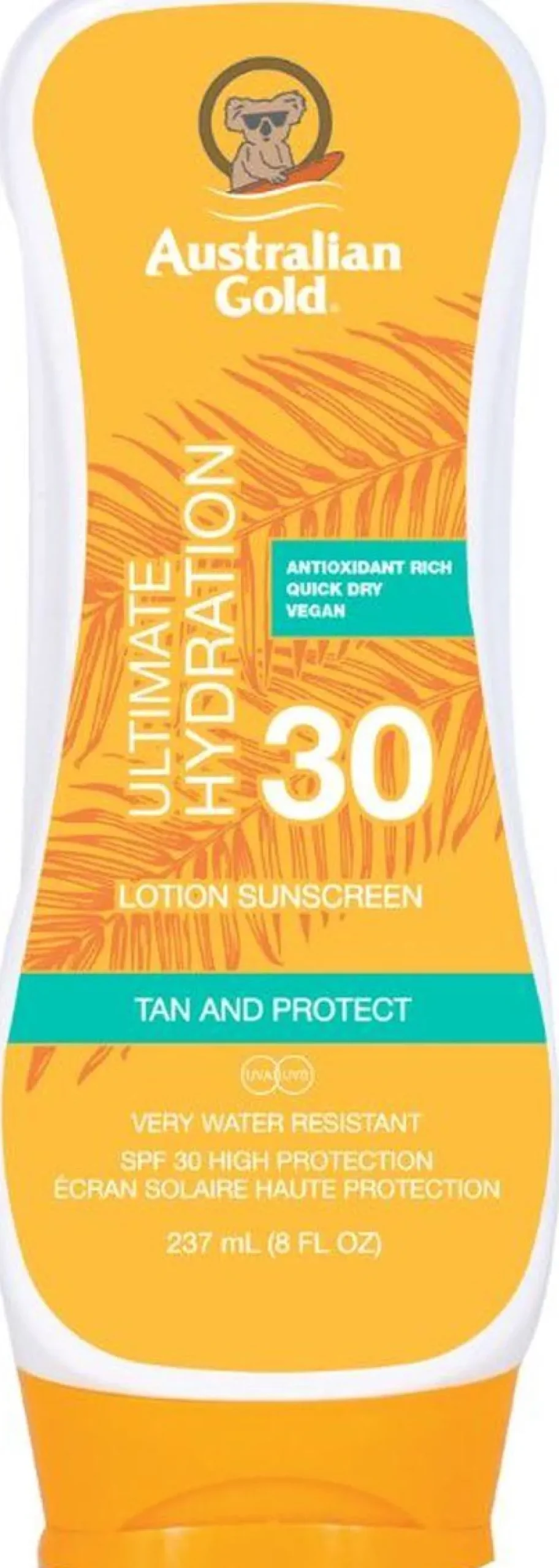 Australian Gold Ultimate Hydration Lotion Sunscreen SPF30 237ml Water Resistant