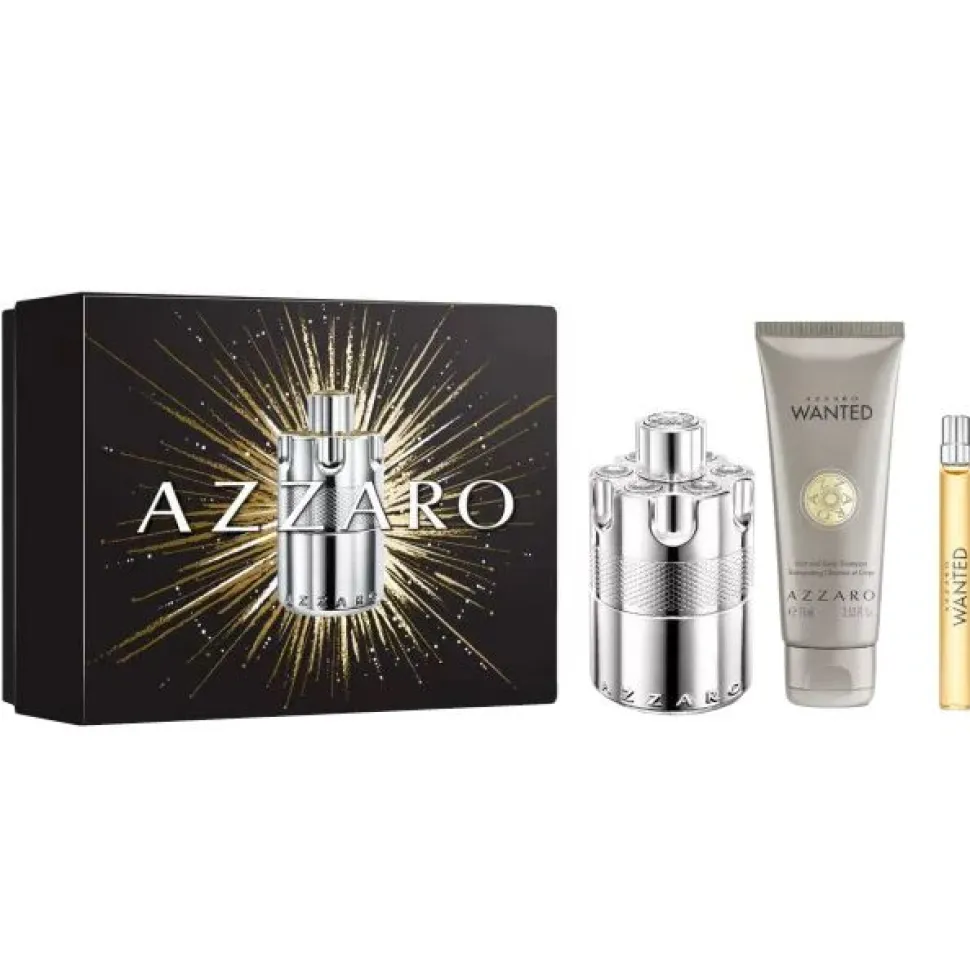 Azzaro Wanted Set 100ml edp + 75ml Showergel + 10ml edp