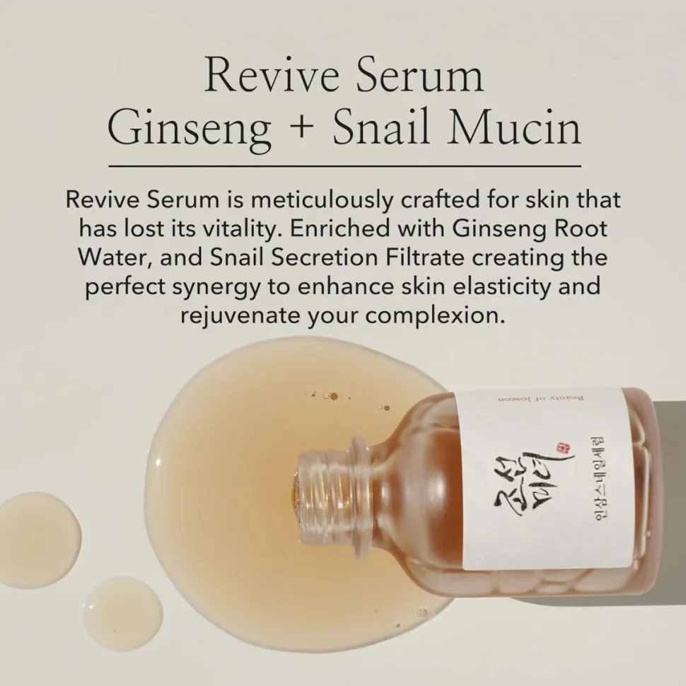 Beauty of Joseon Ginseng + Snail Mucin Revive Serum 30ml