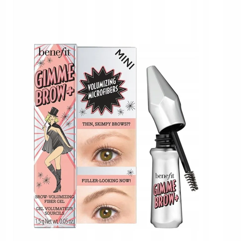 Benefit Mini Gimme Brow+ Brow-Volumizing Fiber Gel Nr 4 - Warm Deep Brown 1.5 gr