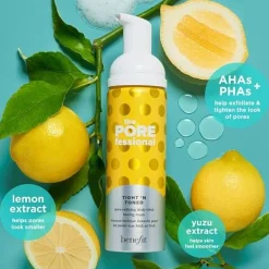 Benefit The POREfessional Tight 'n Toned Pore Refining AHA-PHA Toning Foam Toner 60ml