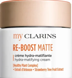 Clarins My Clarins RE-BOOST Matifying Hydrating Cream 50ml Dagcrème Gecombineerde tot Vette Huid