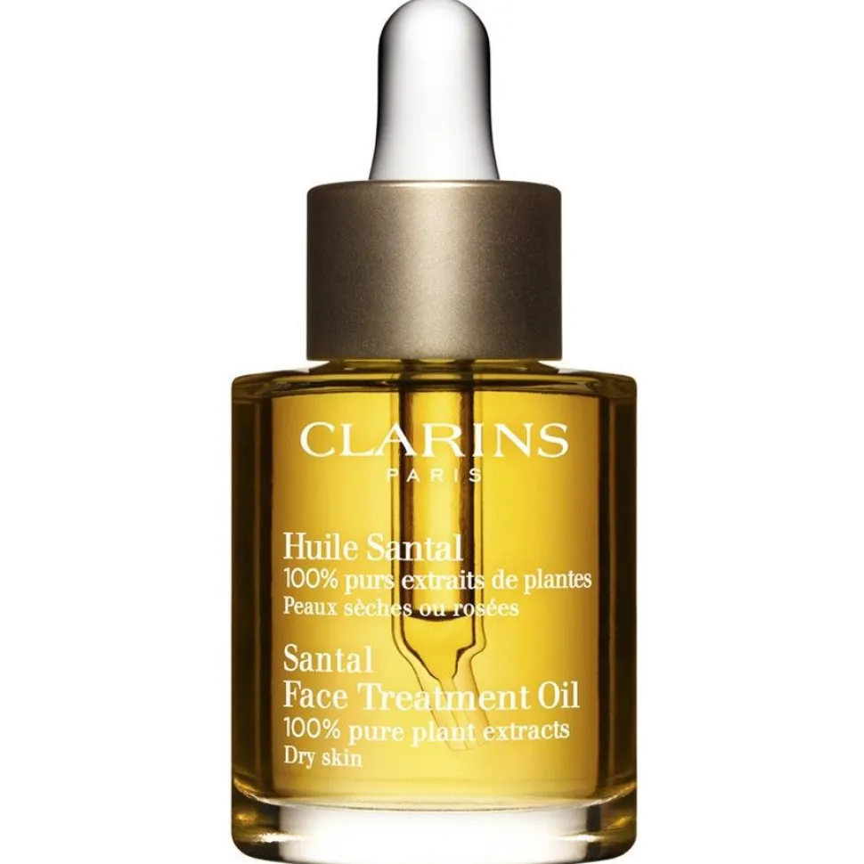 Clarins Santal Treatment Oil 30ml Gezichtsolie Droge, Rode, Geïrriteerde Huid