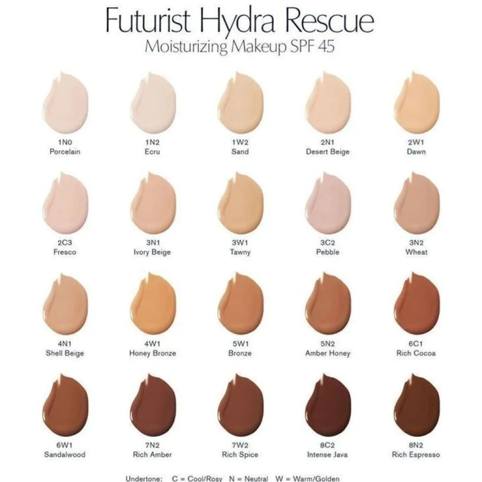 Estee Lauder Futurist Hydra Rescue Moisturising Foundation spf 45 5W1 Bronze 35ml
