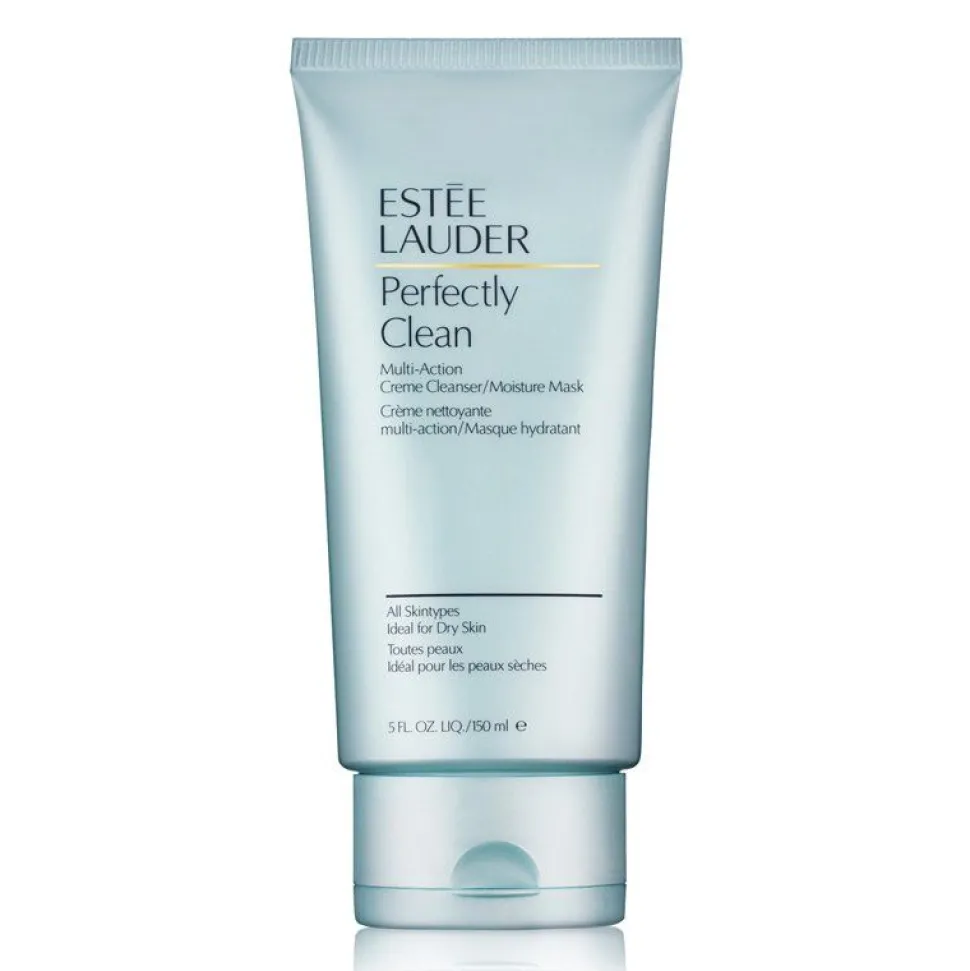 Estee Lauder Perfectly Clean Multi-Action Creme Cleanser/Moisture Mask 150ml Droge Huid