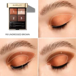 Guerlain Ombres G Eyeshadow Quad Multi-Effect Nr. 910 Undressed Brown Oogschaduw