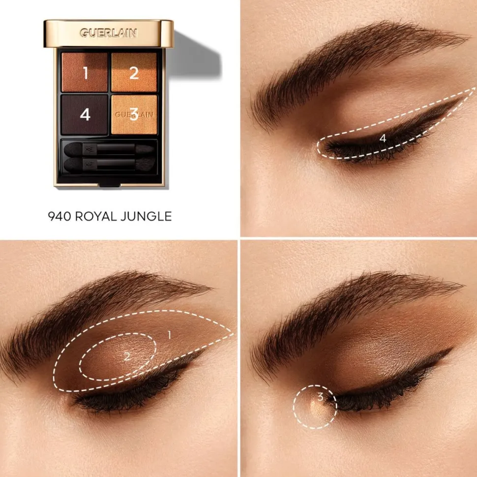 Guerlain Ombres G Eyeshadow Quad Multi-Effect Nr. 940 Royal Jungle Oogschaduw