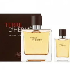 Hermès Terre d'Hermès Set 75ml parfum spray + 12.5ml parfum miniatuur