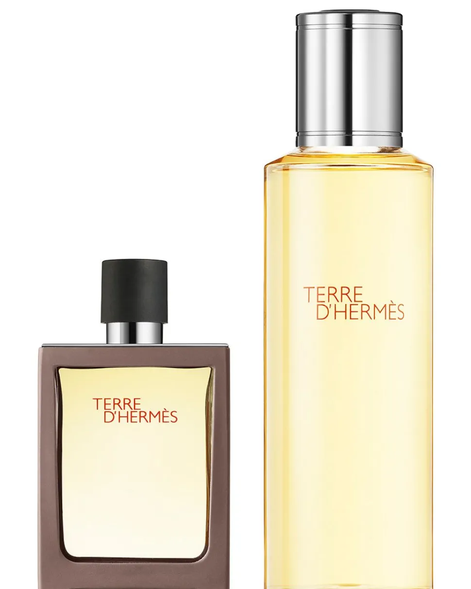 Hermès Terre d'Hermès set 30ml edt spray + 125ml edt flacon navulling