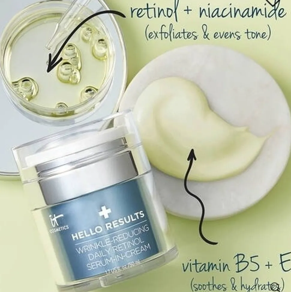 IT Cosmetics Hello Results Wrinkle-Reducing Daily Retinol Serum-in-Cream 50ml Dagcrème