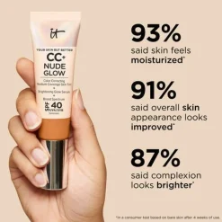 IT Cosmetics Your Skin But Better CC+ Nude Glow Foundation SPF 40 Medium 32ml