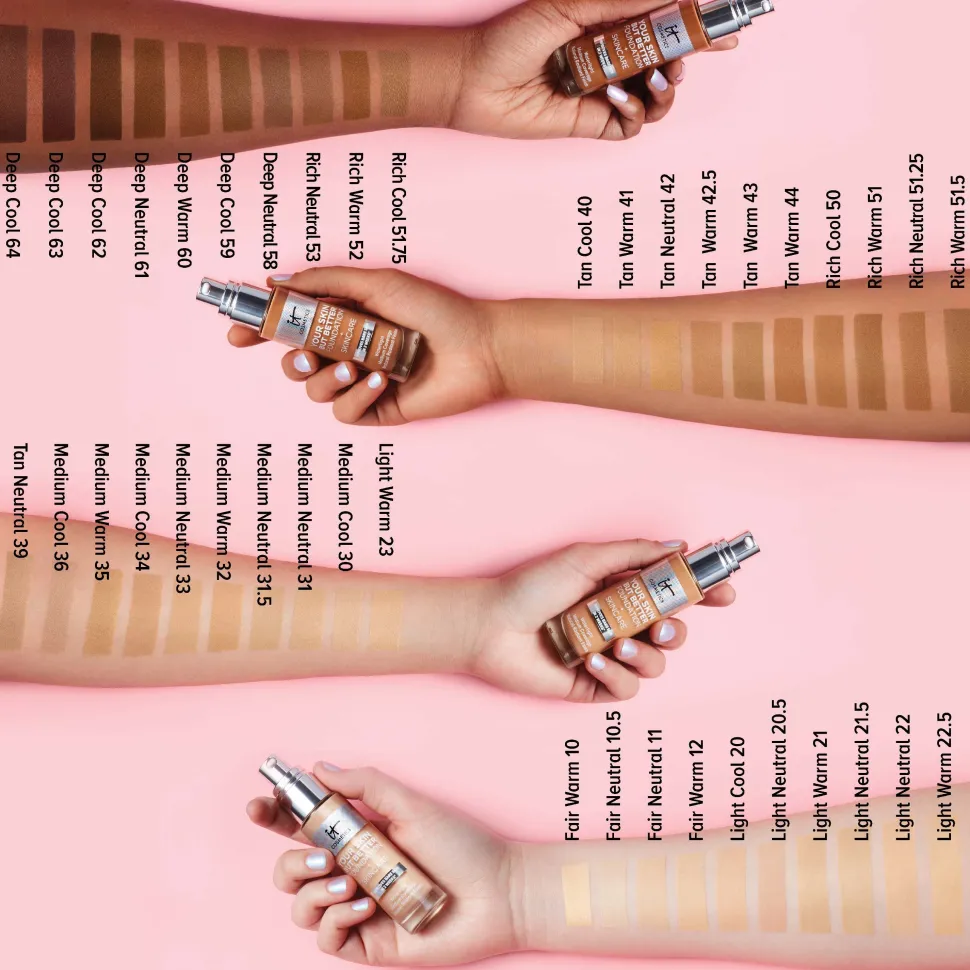 IT Cosmetics Your Skin But Better Foundation + Skincare 50 rich cool 30ml