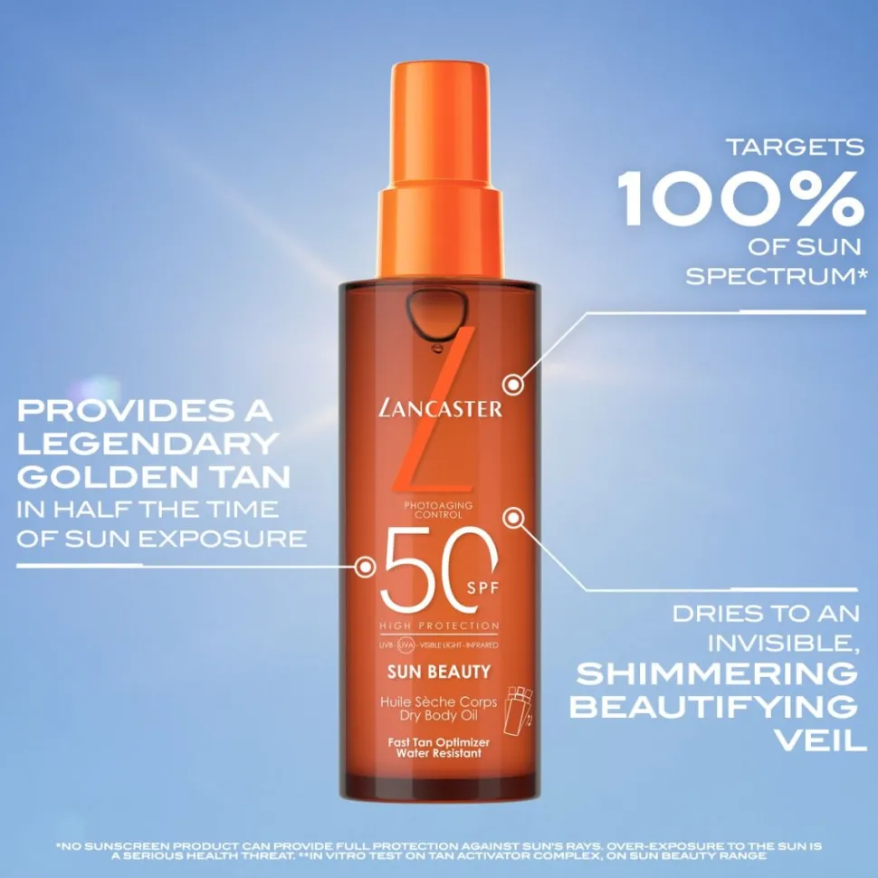 Lancaster Sun Beauty Dry Body Oil SPF30 150ml Fast Tan Optimizer