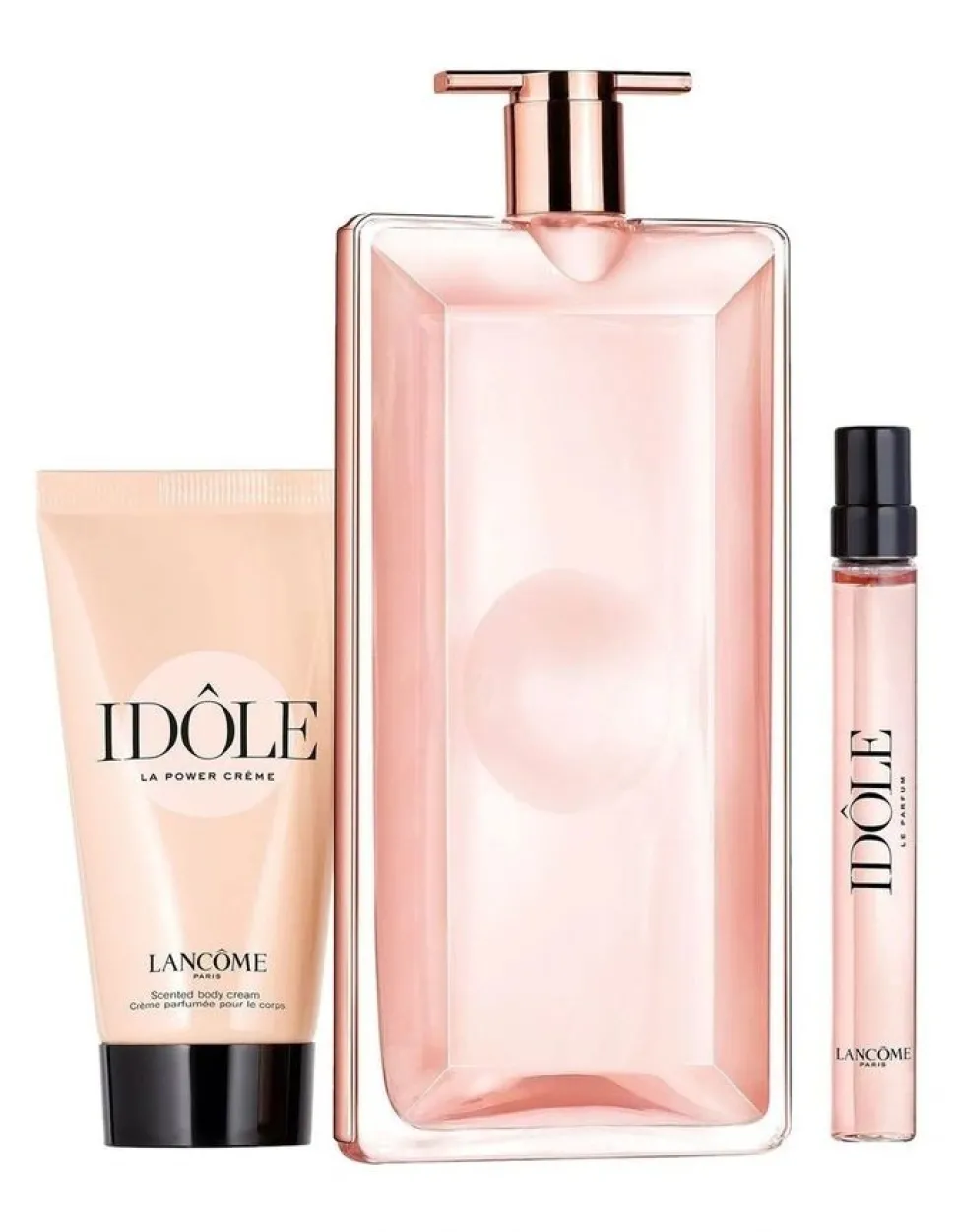 Lancôme Idôle Set 50ml eau de parfum spray + 50ml Idôle La Power Creme + 10ml edp tasspray
