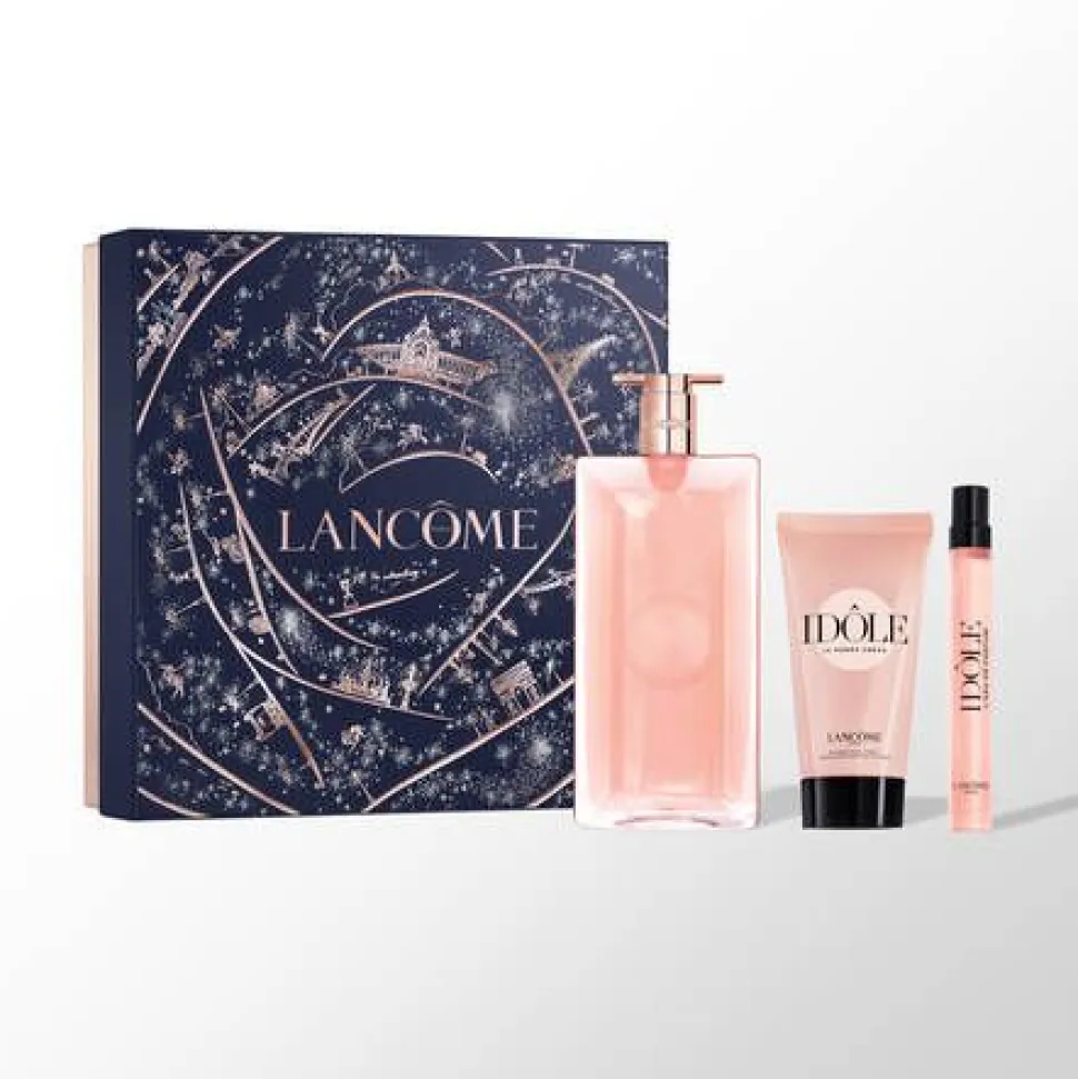 Lancôme Idôle Set 50ml eau de parfum spray + 50ml Idôle La Power Creme + 10ml edp tasspray