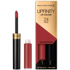 Max Factor Lipfinity Lip Colour 102 Glistening Lipstick + Topcoat