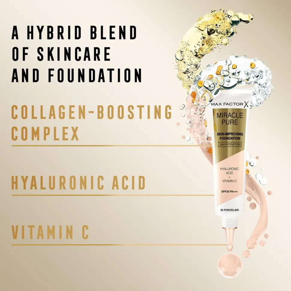 Max Factor Miracle Pure Skin-Improving Foundation - 70 Warm Sand