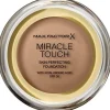 Max Factor Miracle Touch Skin Perfecting Foundation spf 30 083 Golden Tan met Hyaluronic Acid