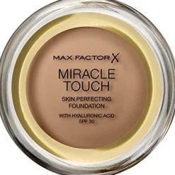 Max Factor Miracle Touch Skin Perfecting Foundation spf 30 083 Golden Tan met Hyaluronic Acid