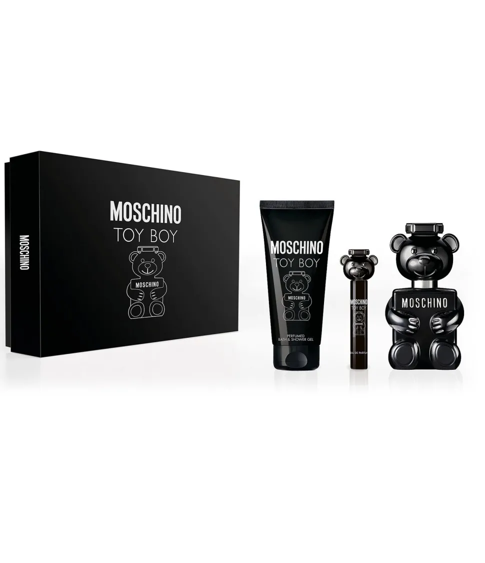 Moschino Toy Boy Set 100ml eau de parfum spray + 100ml Showergel + 10ml tasspray