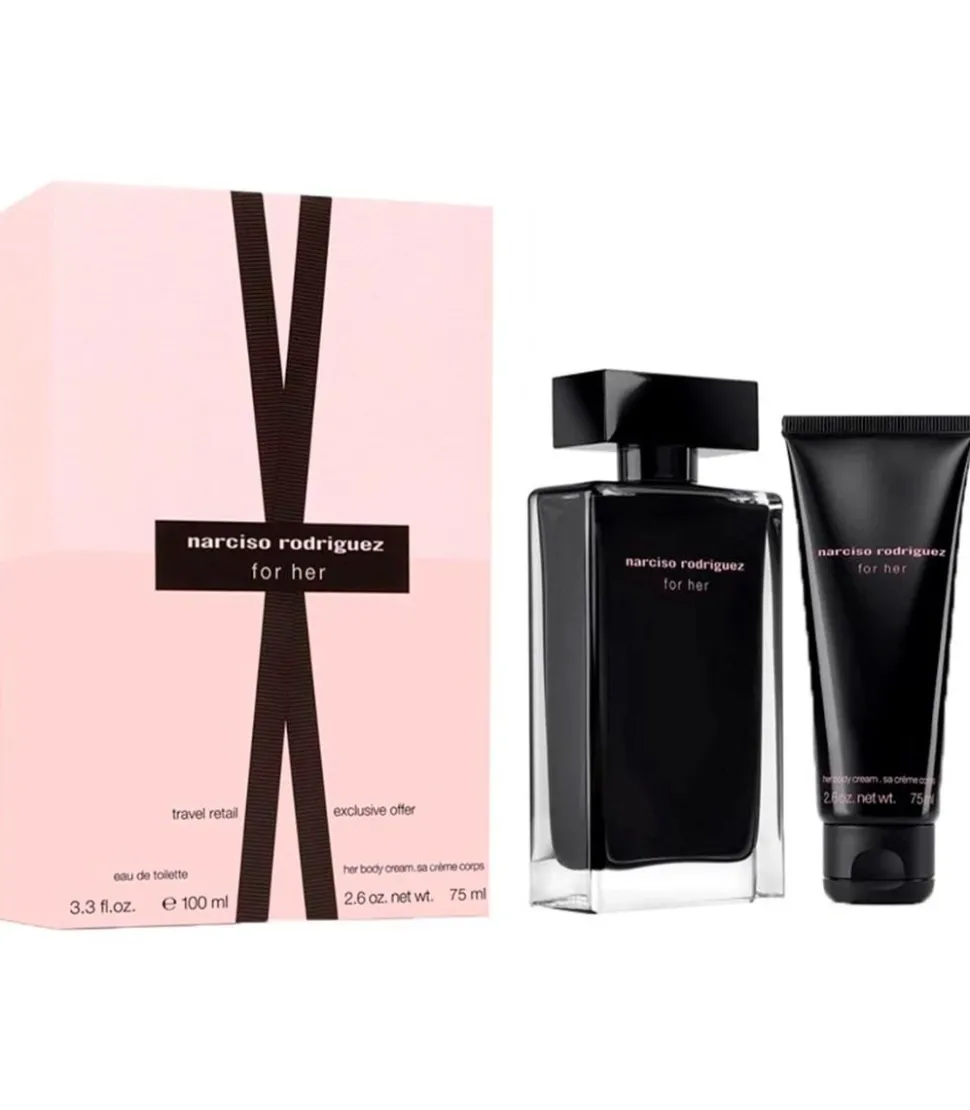 Narciso Rodriguez for Her 100ml eau de toilette spray + 75ml Bodylotion