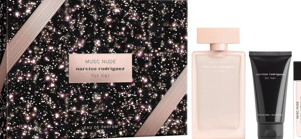 Narciso Rodriguez Musc Nude Giftset 50ml edp + 10ml edp + 50ml Bodylotion + 50ml Showergel