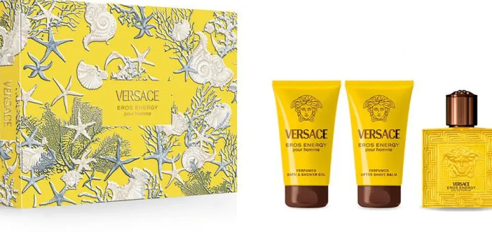 Versace Eros Energy Set 50ml edp spray + 50ml showergel + 50ml aftershave balm