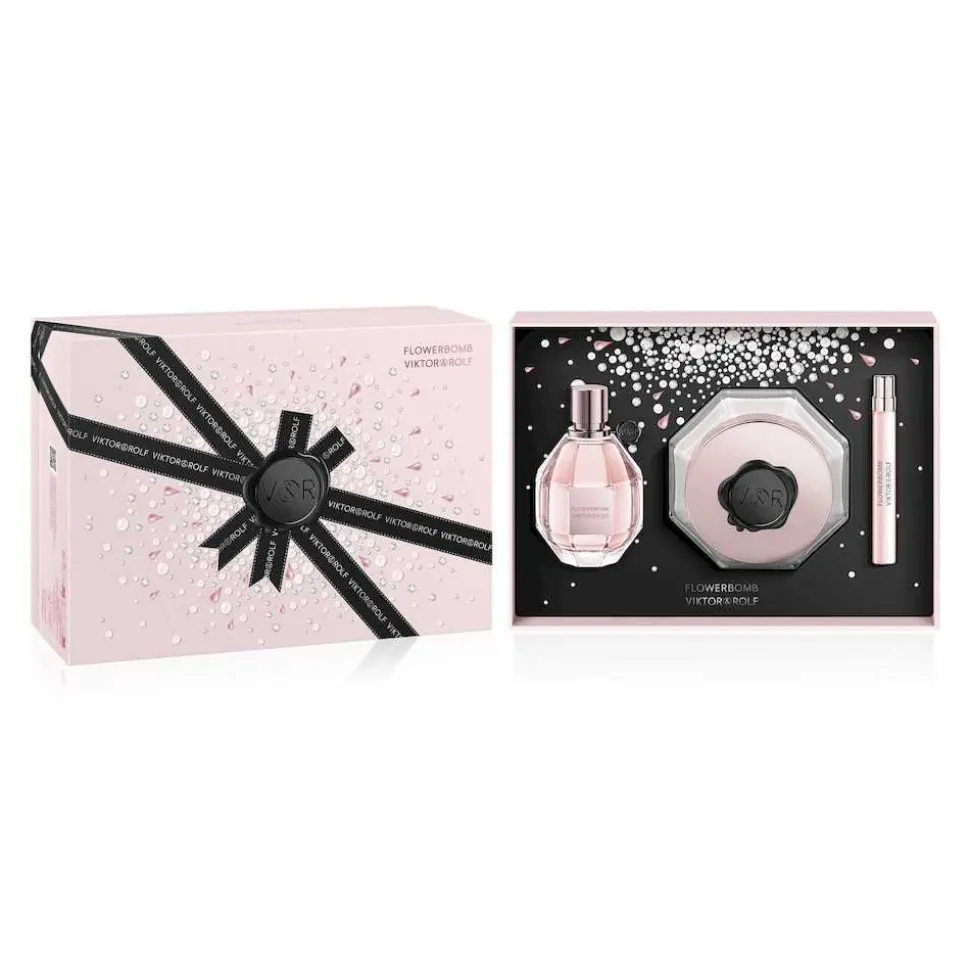 Viktor & Rolf Flowerbomb Set 100ml eau de parfum spray + 200ml Bodycream+ 10ml edp