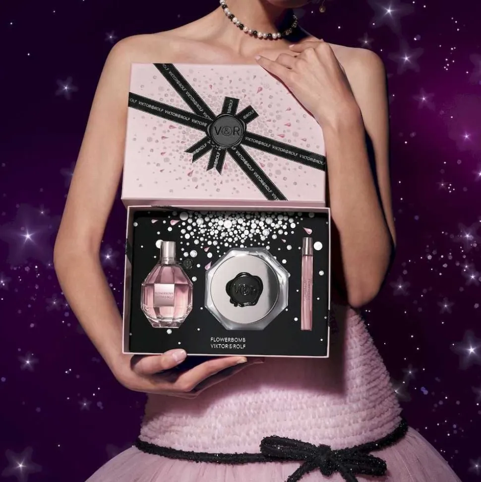 Viktor & Rolf Flowerbomb Set 100ml eau de parfum spray + 200ml Bodycream+ 10ml edp
