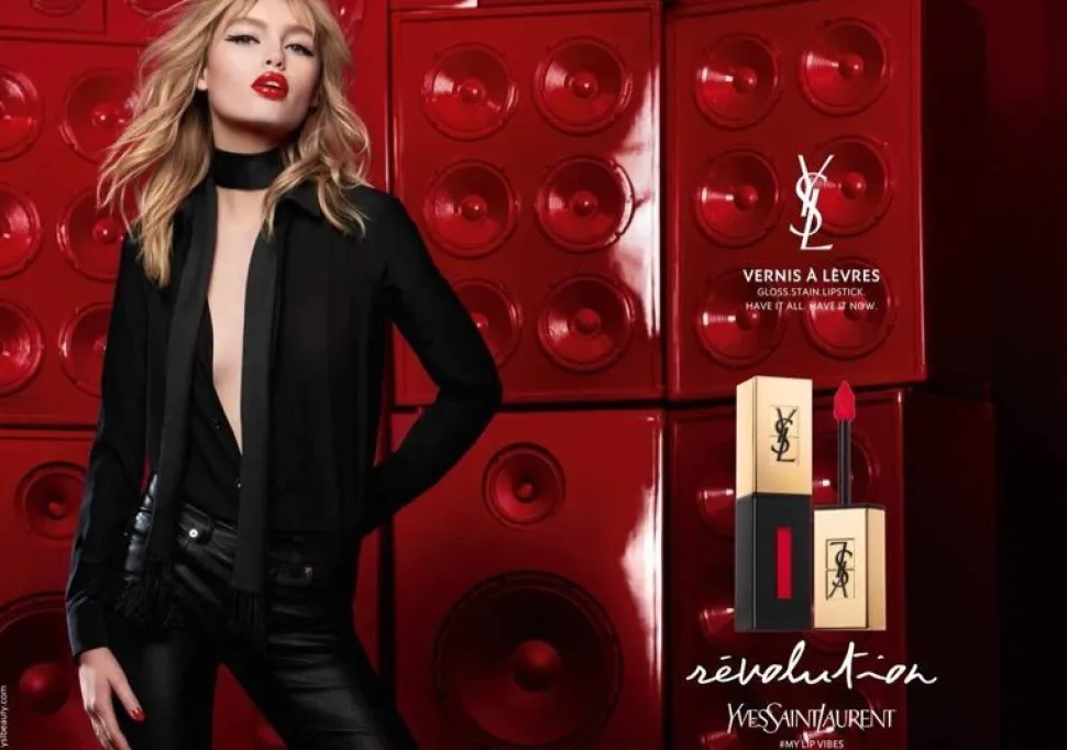 Yves Saint Laurent YSL Vernis à Lèvres Glossy Stain Pop Water Lipgloss 202 Rouge Splash 6ml